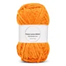 LindeHobby Fuzzy Chenille Silver Lurex 37 Orange