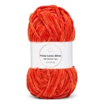LindeHobby Fuzzy Chenille Silver Lurex 25 Terrakotta