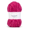 LindeHobby Fuzzy Chenille Gold Lurex 45 Mørk fuchsia
