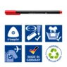 STAEDTLER Tripus fineliner 334, 40 stk