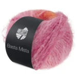 Lana Grossa Basta Mista 111 Fersken/Abrikos/Orange/Rosa/Pink/Fuchsia