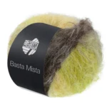 Lana Grossa Basta Mista 117 Gråbrun/taupe/gul/lysegul/lys olivengrøn