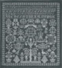 Broderikit Grå navneklud 54 x 59 cm