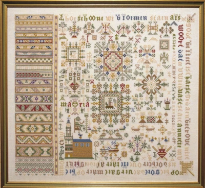 Broderikit Antik navneklud 61 x 57 cm