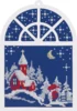 Broderikit Vinduesbillede jul 15x20 cm
