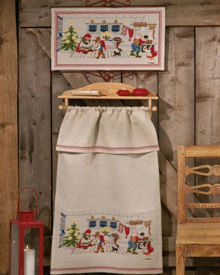 Broderikit Nisse køkkenet B5135/55 55 x 30 cm