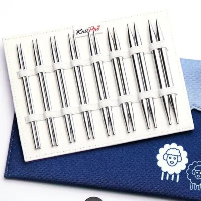 KnitPro Nova Metal Udskiftelige Rundpindesæt Deluxe