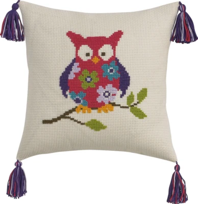 Broderikit Ugle 30 x 30 cm