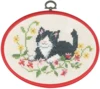 Broderikit Sort kat m/5959/30 13 x 18 cm