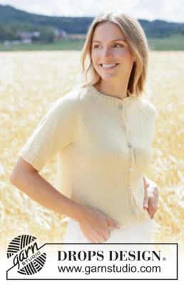268-35 Golden Mist Cardigan by DROPS Design