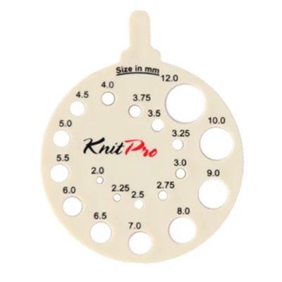 KnitPro Pindemåler råhvid (2-12mm)