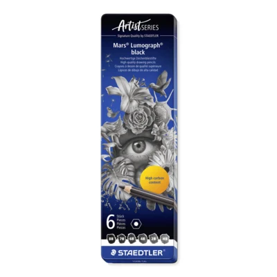 STAEDTLER Mars Lumograph tegneblyanter, 6 stk