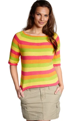 709 STRIBET RAGLANBLUSE