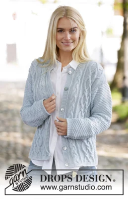 205-6 Winter Delight Jacket by DROPS Design