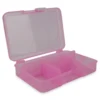 HobbyArts Plastboks med låg Pink 14,5 x 10 cm, 5 rum