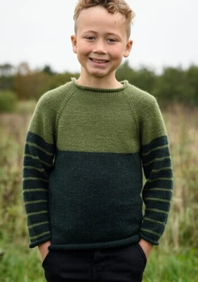 128-1 - TO-FARVET SWEATER