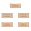 LindeHobby Labels Made By (6 cm x 2 cm), Natur, 5 stk