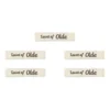 LindeHobby Lavet af Label (7 cm x 1 cm), Natur, 5 stk