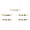 LindeHobby Lavet af Label (7 cm x 1 cm), Natur, 5 stk