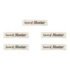LindeHobby Lavet af Label (7 cm x 1 cm), Natur, 5 stk