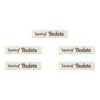 LindeHobby Lavet af Label (7 cm x 1 cm), Natur, 5 stk