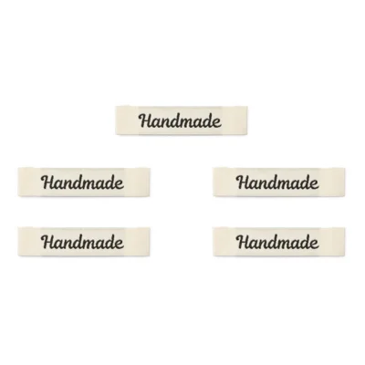 LindeHobby Handmade Label (7 cm x 1 cm), 5 stk