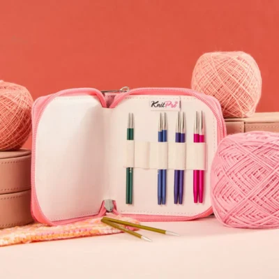 KnitPro Zing Special Udskiftelige Rundpindesæt, Startpakke, 10 cm